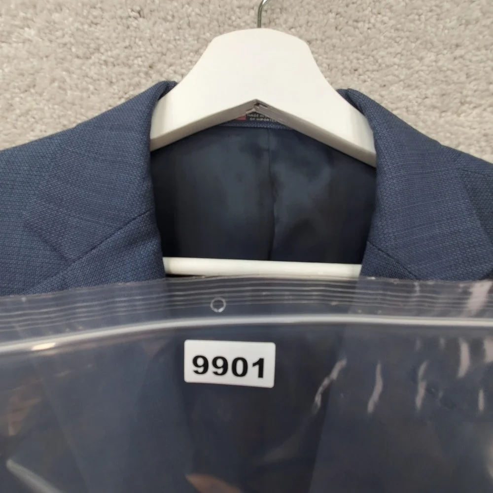 Hart Schaffner Marx Mens 42R Blue Two Button Suit‎ Jacket Blazer Sport Coat